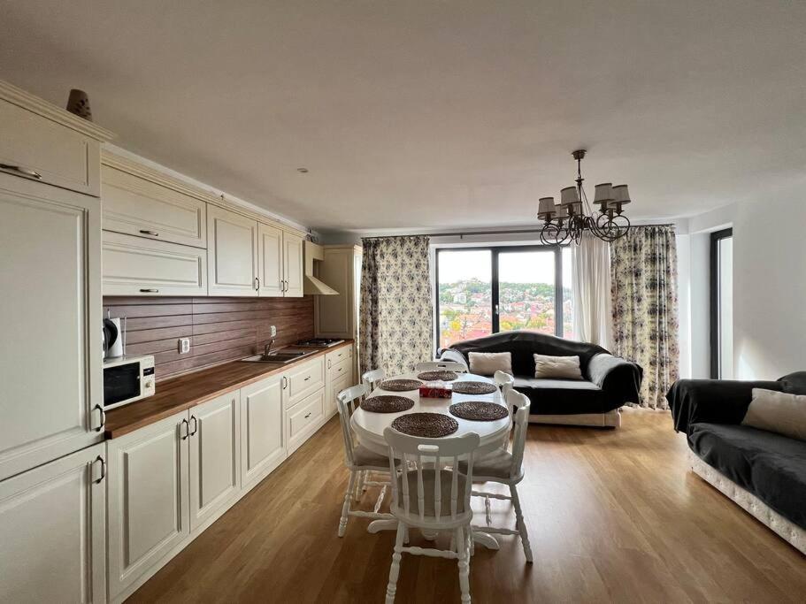 Central Apartment With Panoramic View 布拉索夫 外观 照片